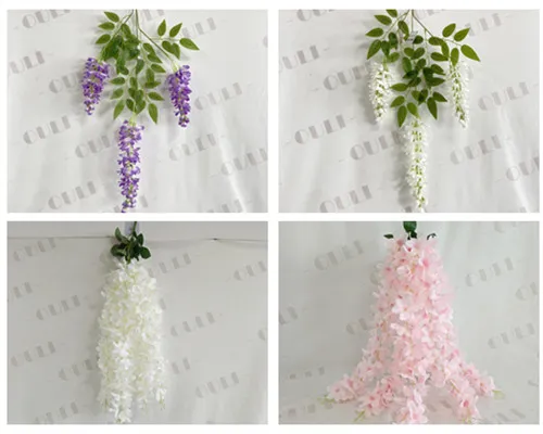 Var man kan köpa konstgjorda wisteria (billiga, bulk- och bröllopsdekoralternativ)
