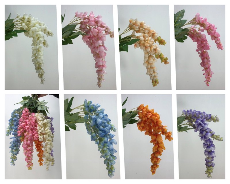 Ouli® Artificial Wisteria Aubergine - Högkvalitativ konstgjord Wisteria -dekoration