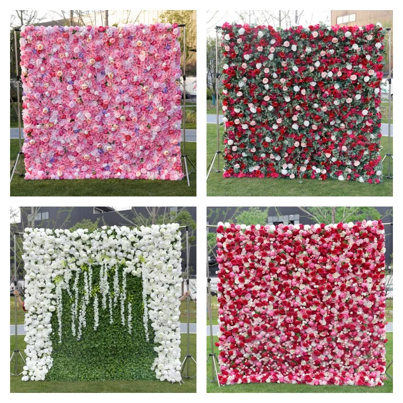 Konstgjorda blommvägg