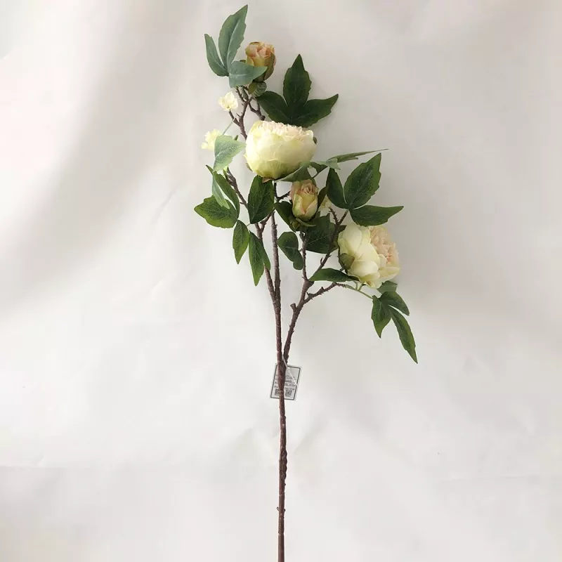 Konstgjorda pion sidenblommor