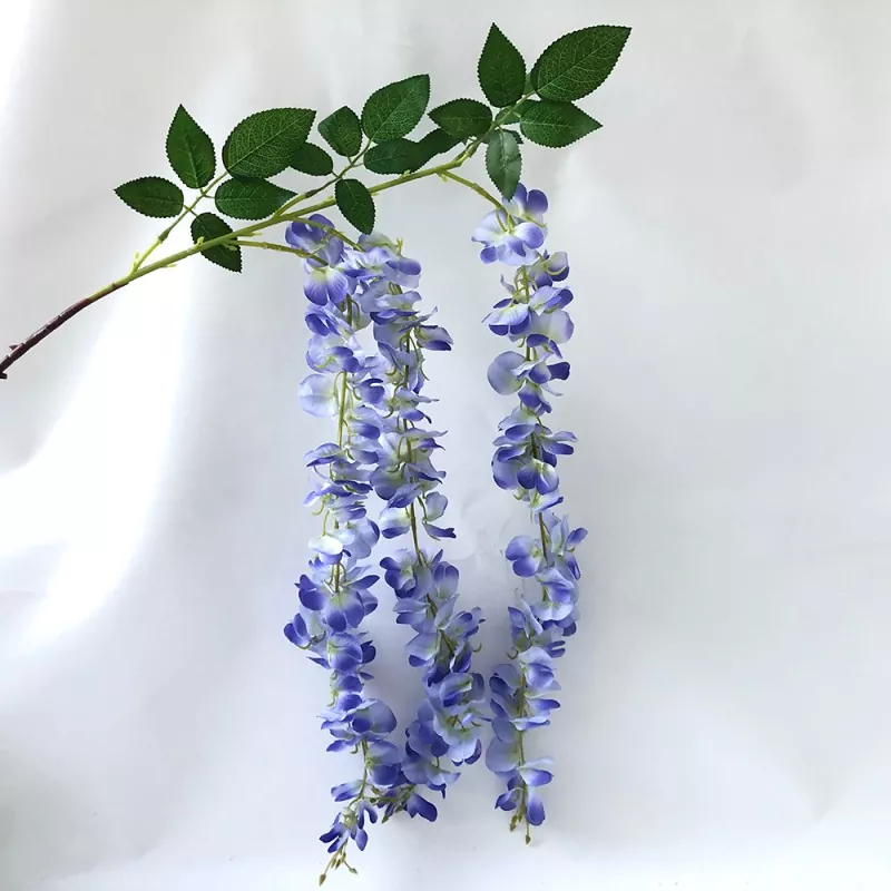 Konstgjorda wisteria vinstockar silkesblommor