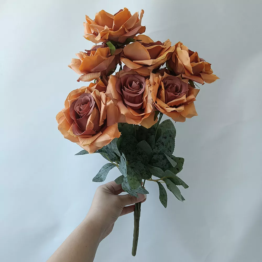 Falsk blommor Silk Rose Bouquet