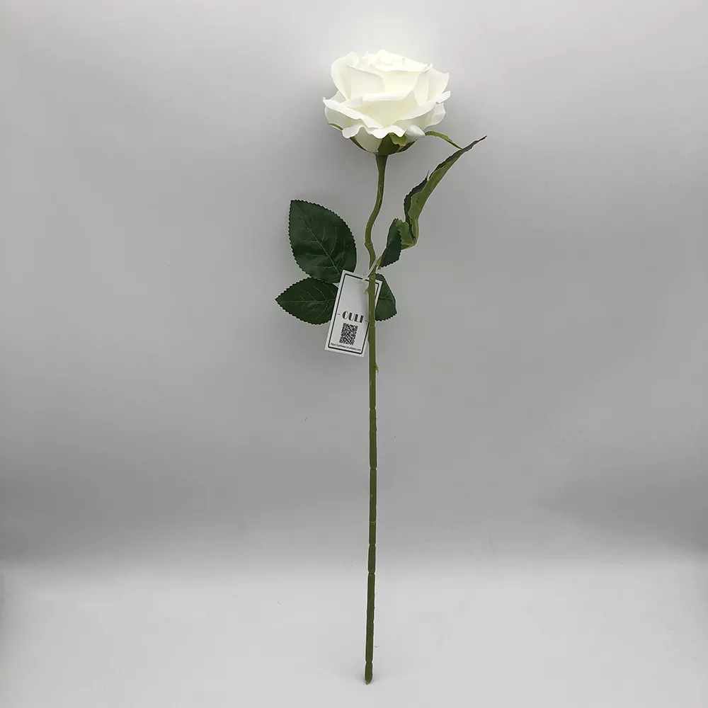 Lång stam siden rosblomma